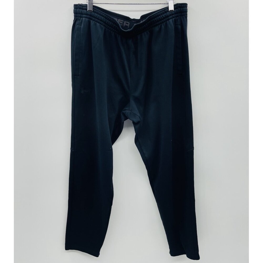 Under Armour Mens XL Drawstring Loose Fit‎ Fleece Lined Athletic Pants Black 275
